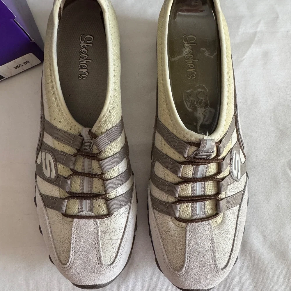 Skechers Women's 8.5 off white Point-Blank NWT - Picture 2 of 11